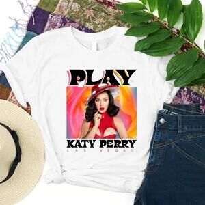 Katy Perry Play  Las Vegas Tour T-Shirt Pop Star Music Concert Graphic Tee